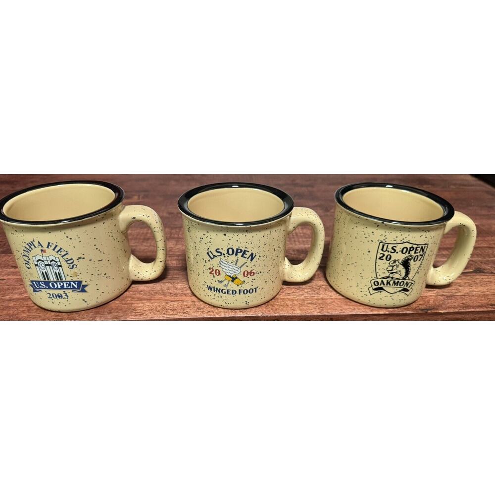 Three US Open (Golf) ⛳️ Coffee Mugs ‘03,’06,’07